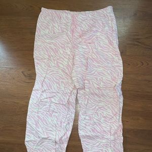 Pink Zebra Print Pajama Pants